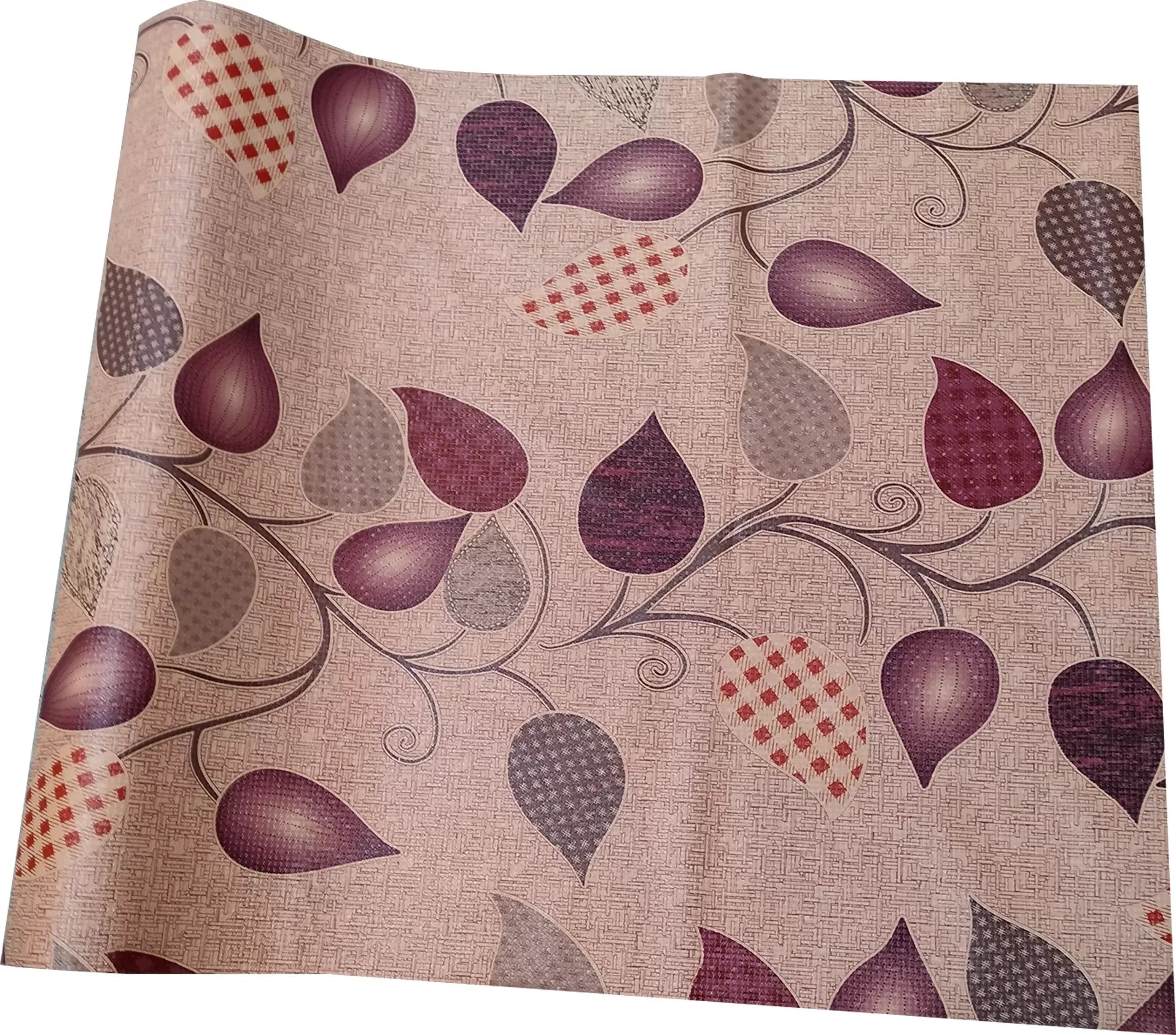 Mopak decor Polyester Solid Fridge Mat & Cover (Brown)