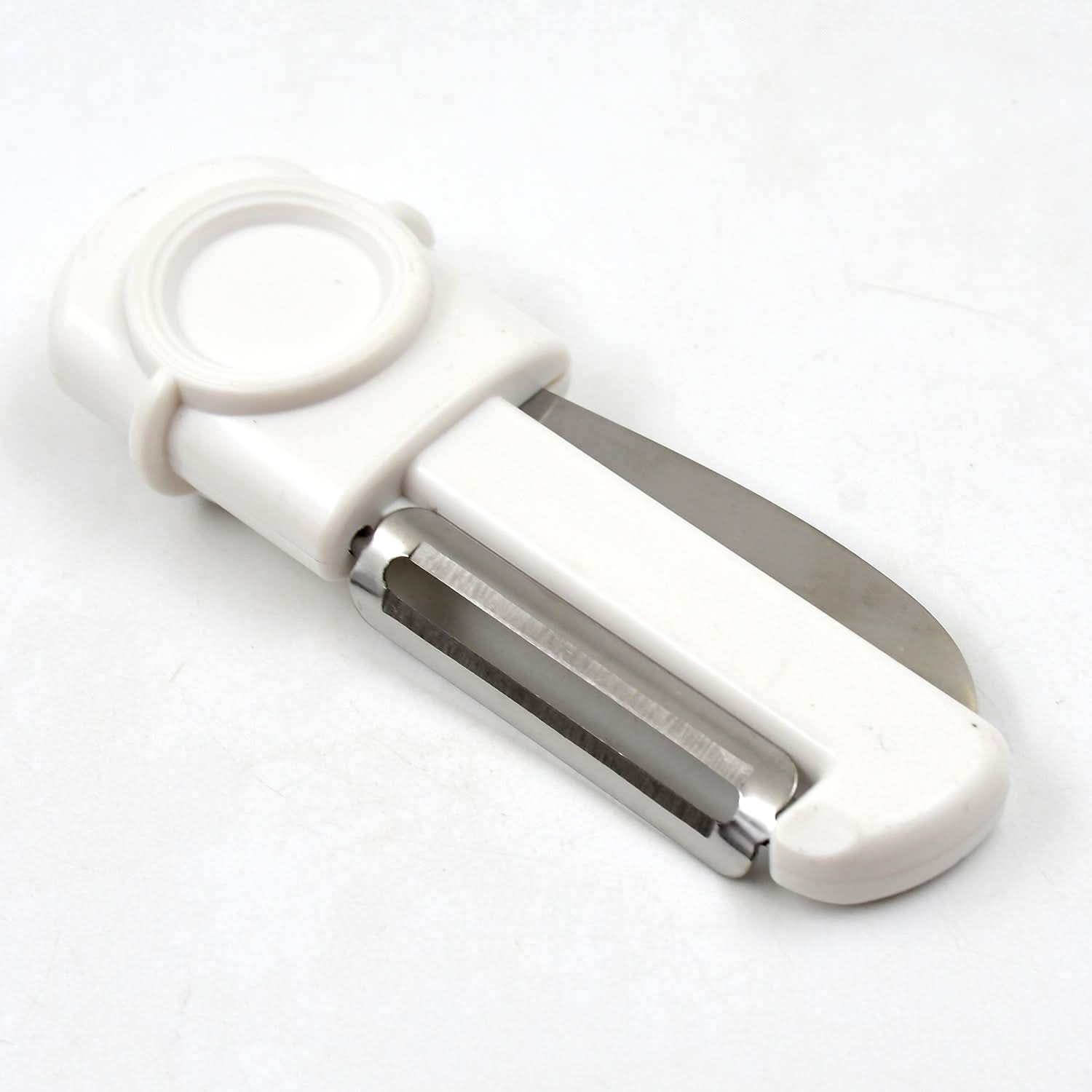 Dual-use Knife And Peeler 2-in-1 Stainless Steel Blades Wiith Case (1 Pc)