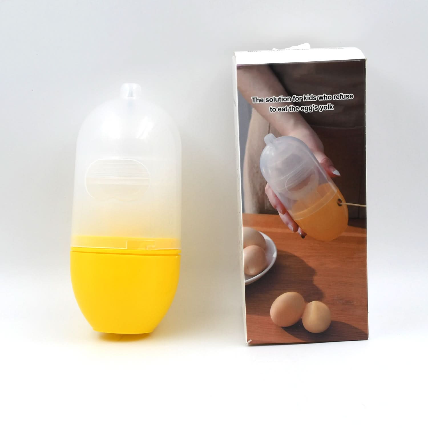 Shell-Free Egg Scrambler – Manual Yolk & White Mixer Tool