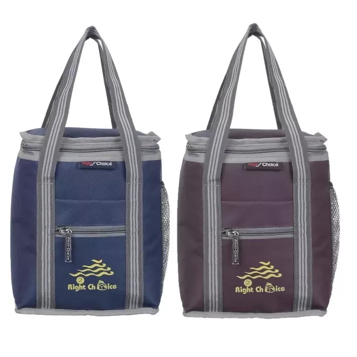 Right Choice Polyester Carry On Lunch/Tiffin Bags Combo for School & Office (Pack of 2)