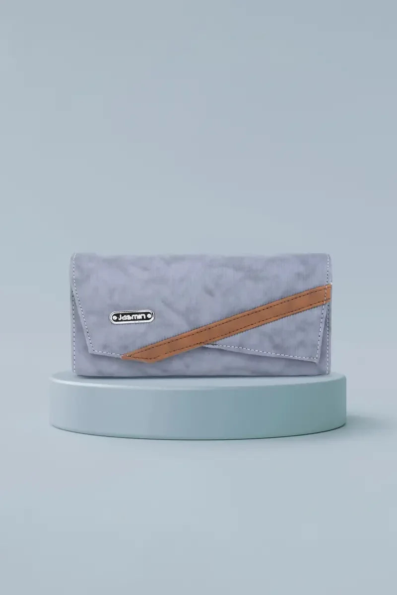 PU Solid Casual Purse for Women - Grey