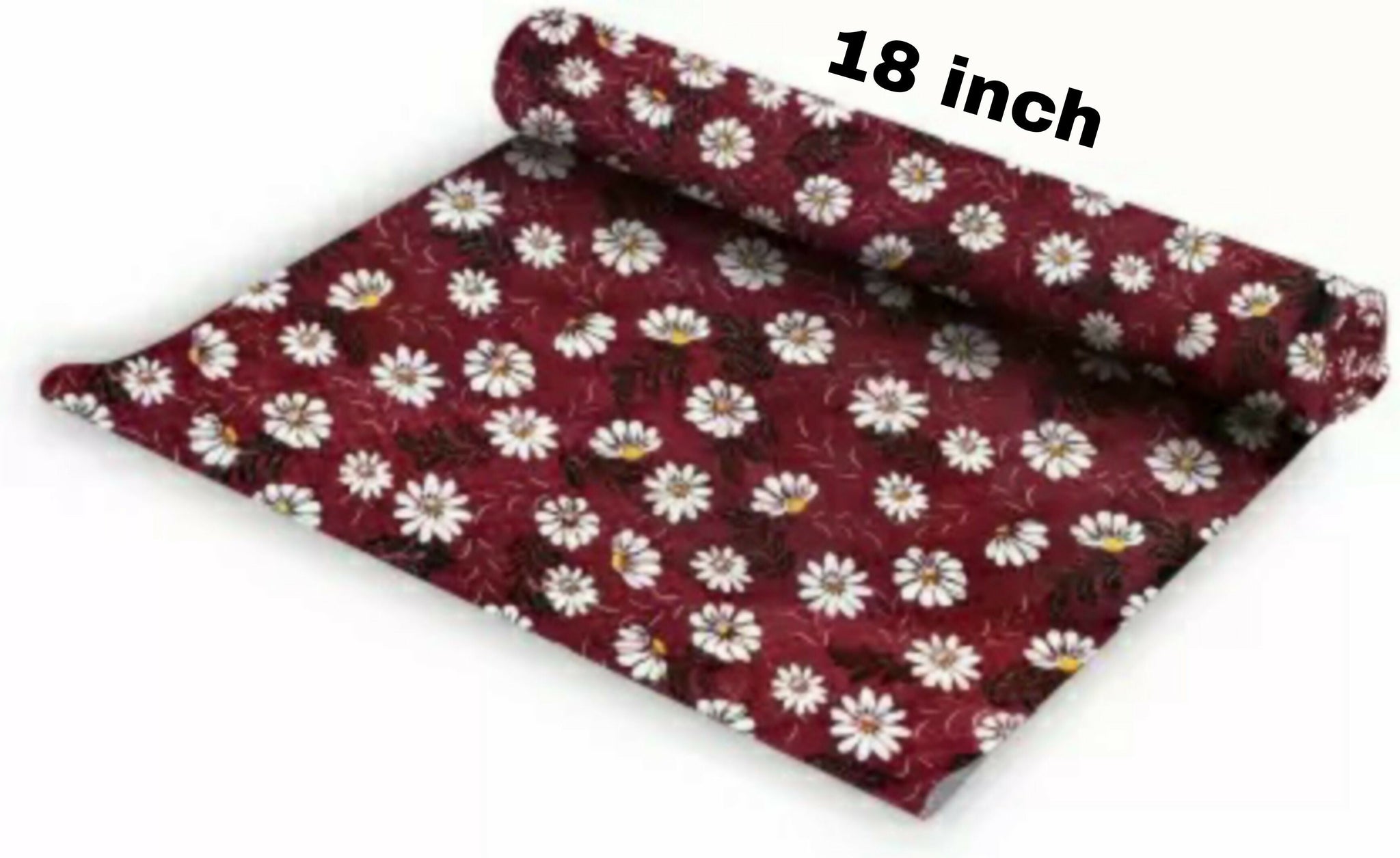 Mopak Decor ShelfLiner used for Wardrobe kitchen cabinet Drawer Slab Roll (Maroon Flower)
