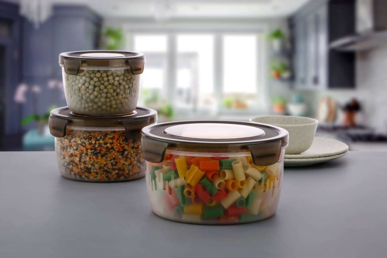 3-Piece Airtight Food Storage Set (2400ml-1400ml-700ml)