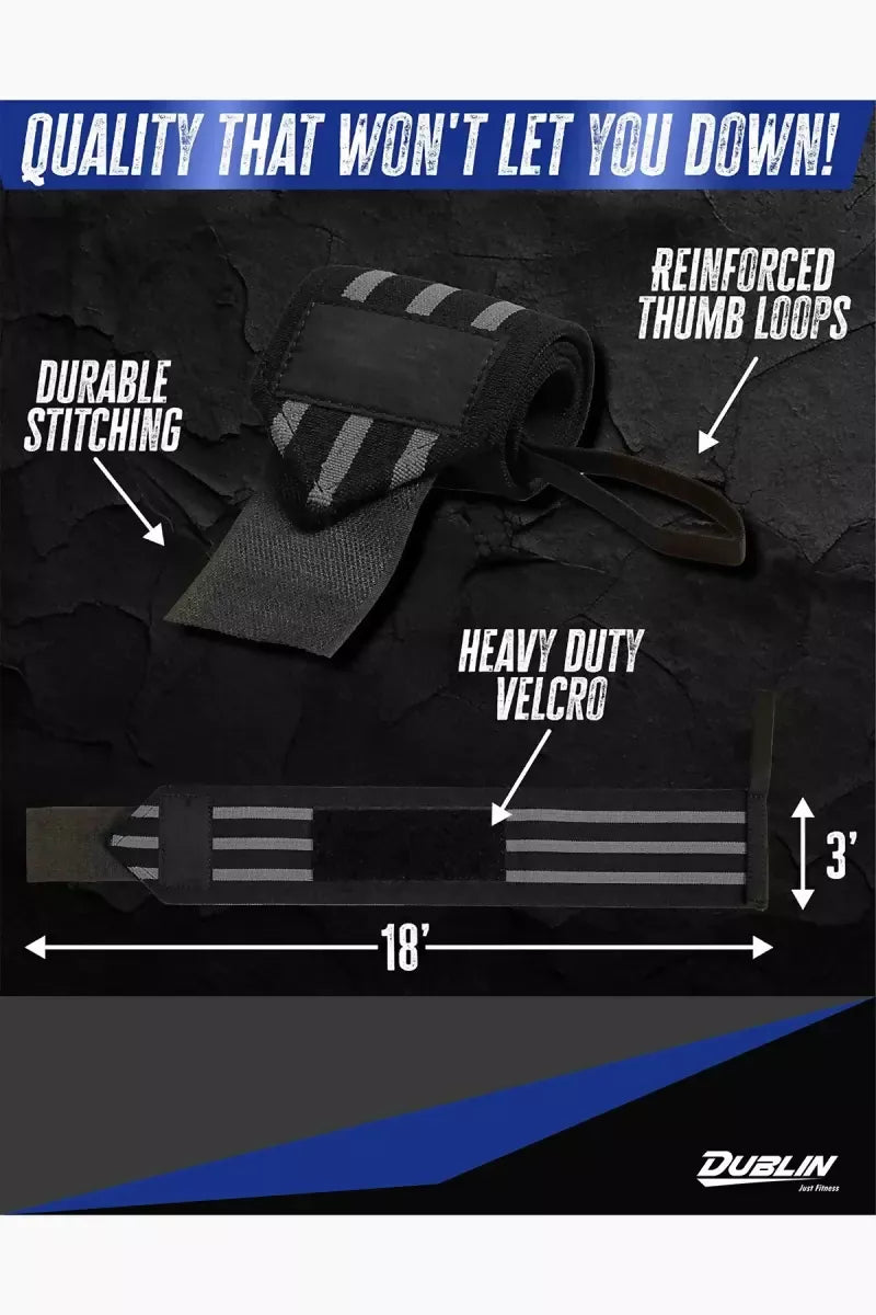 Weight Lifting Wrist Strap Gym Wrap With Thumb (Free Size)
