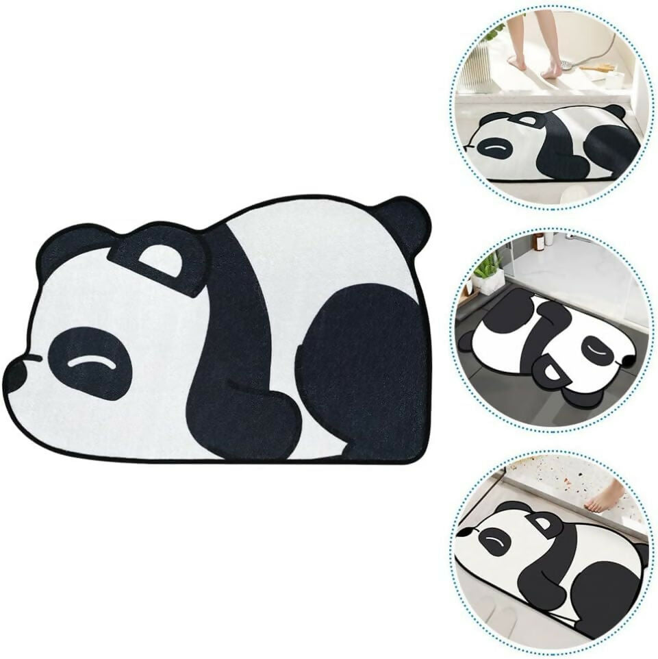 Non-Slip Panda Design Bathroom Rug