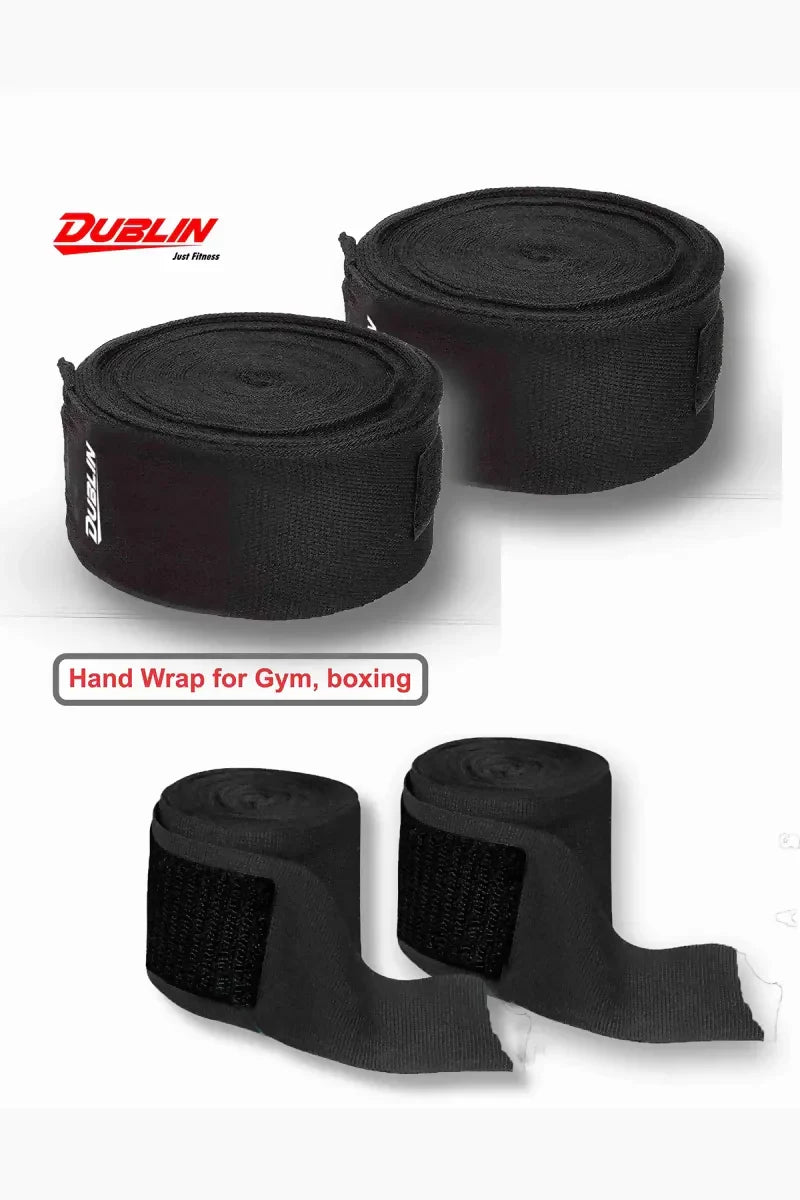 Dublin Exercise Hand Wrap For Gym & Boxing (Black)
