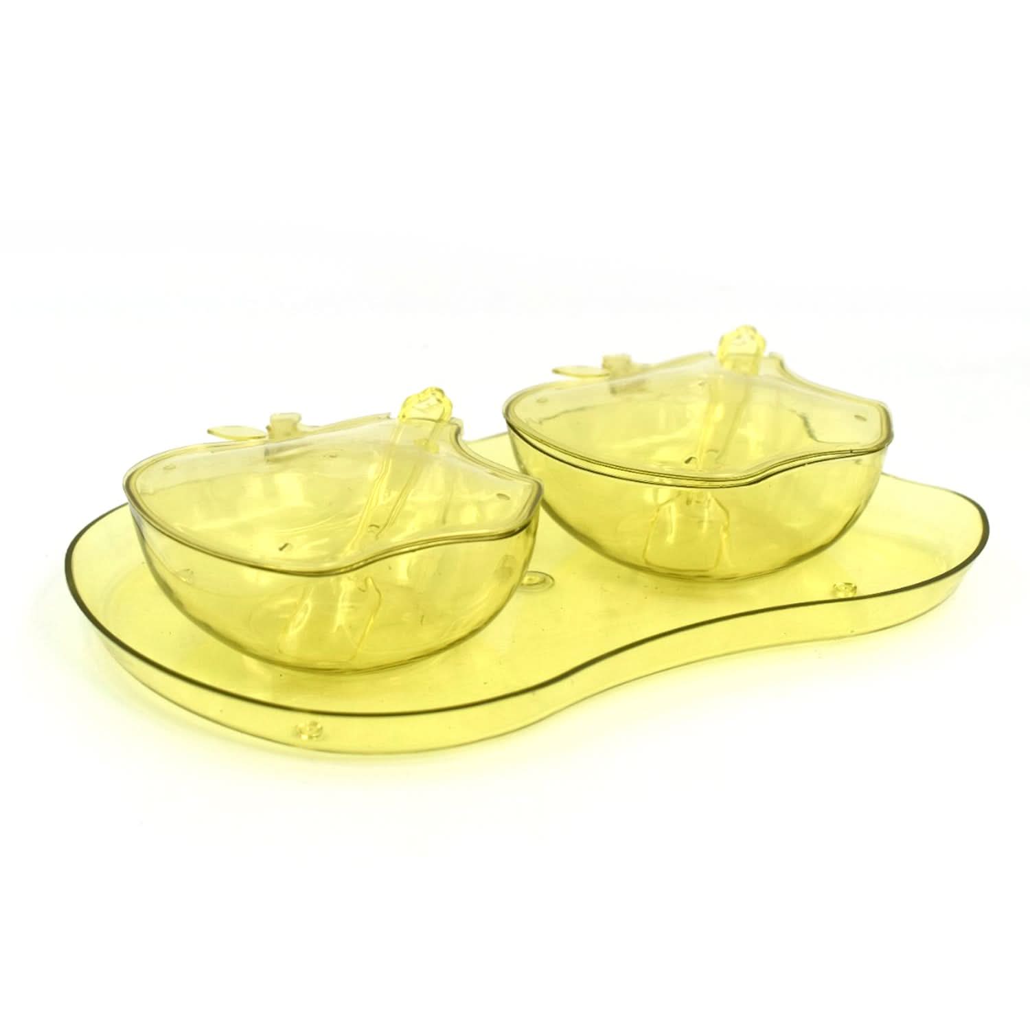 Apple Shape Tray Bowl Used For Serving Snacks And Various Food Stuffs