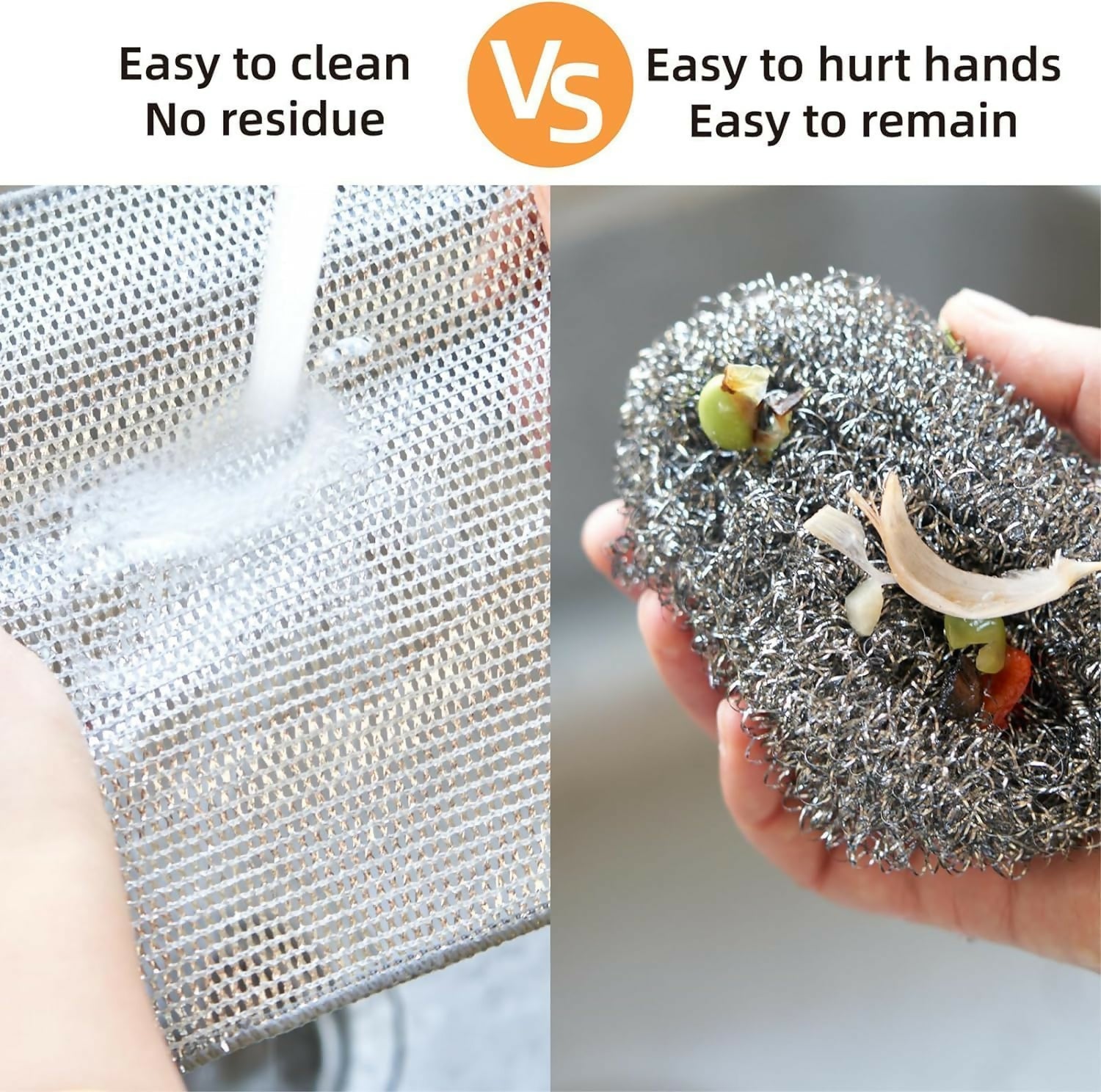 Multipurpose Dishwashing Rags, Perfect for Wet & Dry Stainless Steel Cleaning (pack-10)