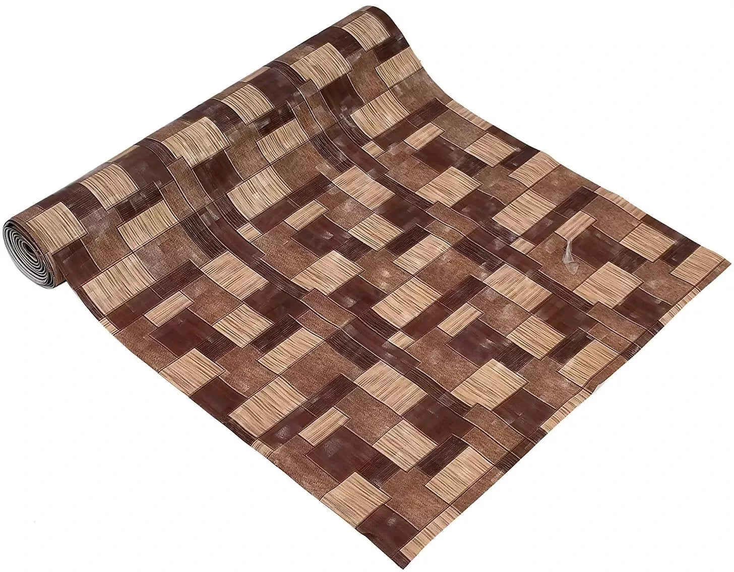 Mopak Decor Polyester Solid Fridge Mat & Cover - 50045 (Brown)