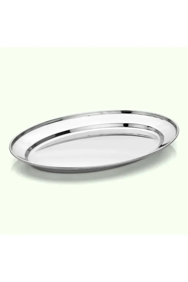 Tej - Stainless Steel Oval Plate - 16cm