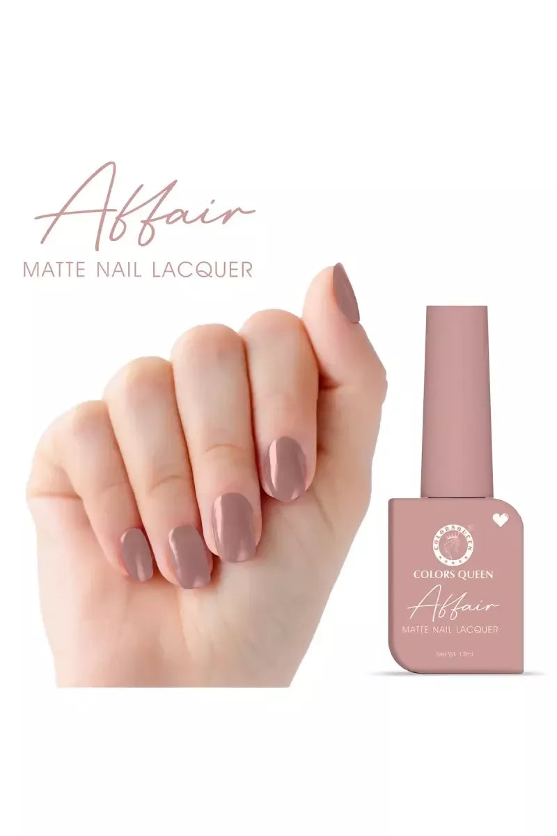 Colors Queen Affair Matte Nail Laquer Nail Polish (13ml, Shade 02)