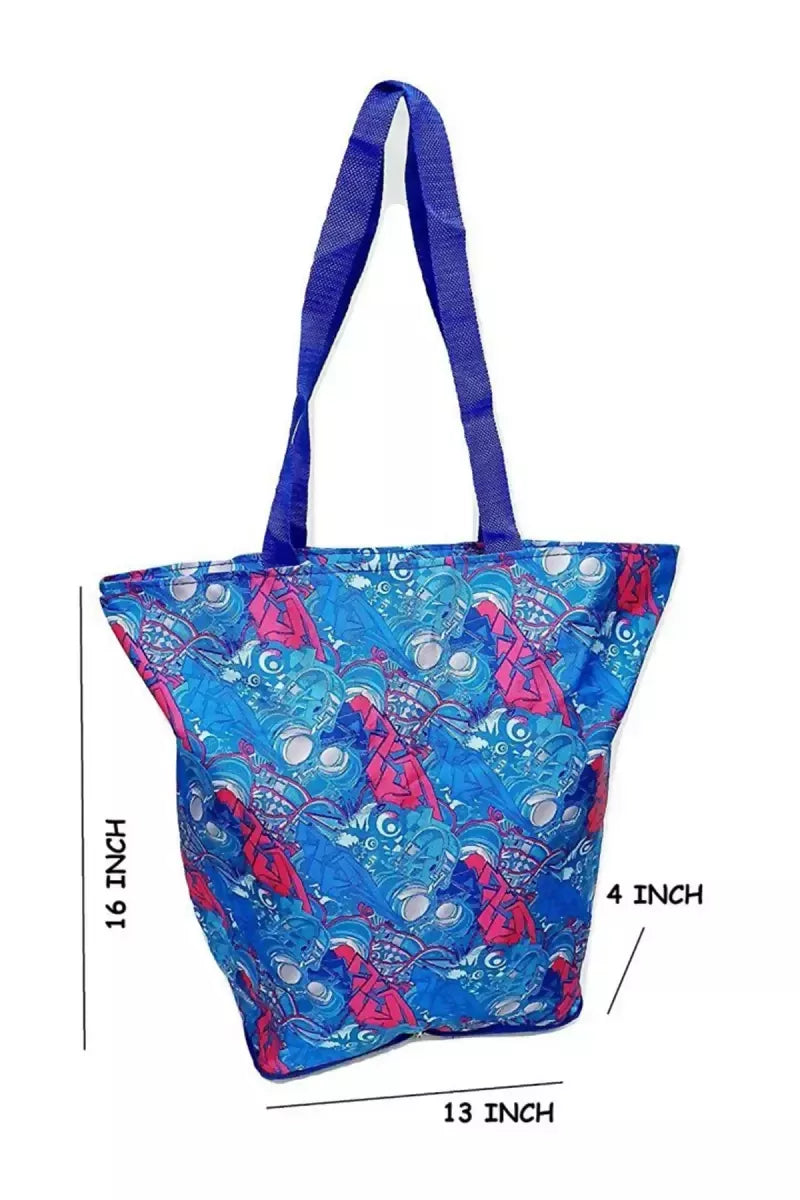 Folding Thaila Grocery Bag/Shopping Bag - Blue