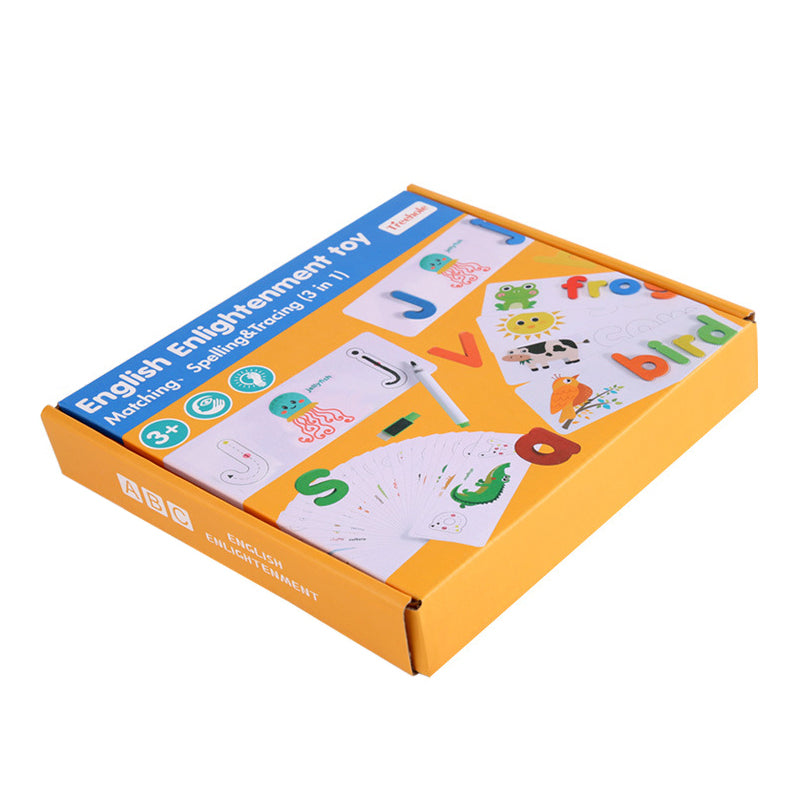 English Enlightenment Toy Matching, Spelling & Tracing (3 In 1)