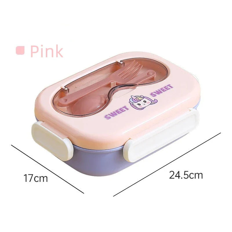 Bear, Unicorn, Duck Leek Proof Stainless Steel Lunch Box