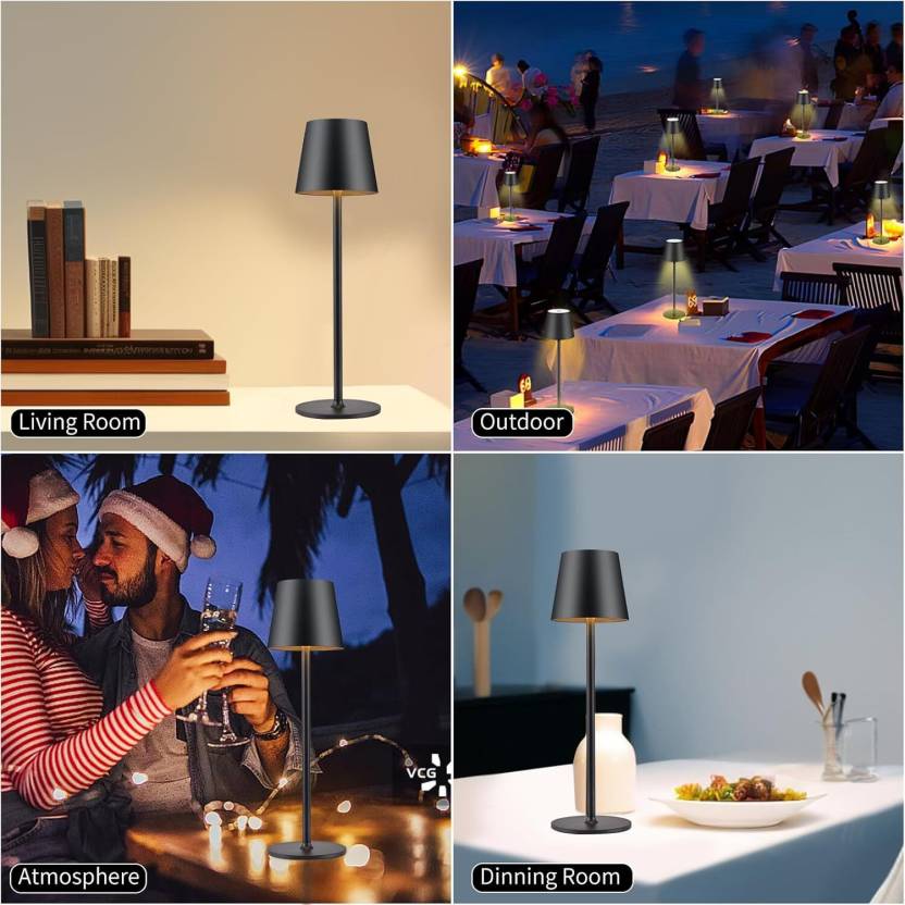 Metal Cordless Rechargeable LED Table Lamp
