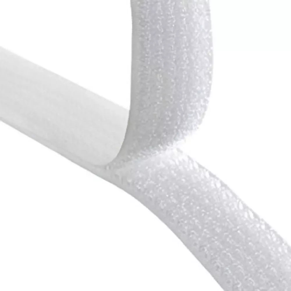 Velcro Hook and Loop Tape – Strong Self-Adhesive Fastener for Home, Office, Crafts & Cable Management (White, 5 Meters)