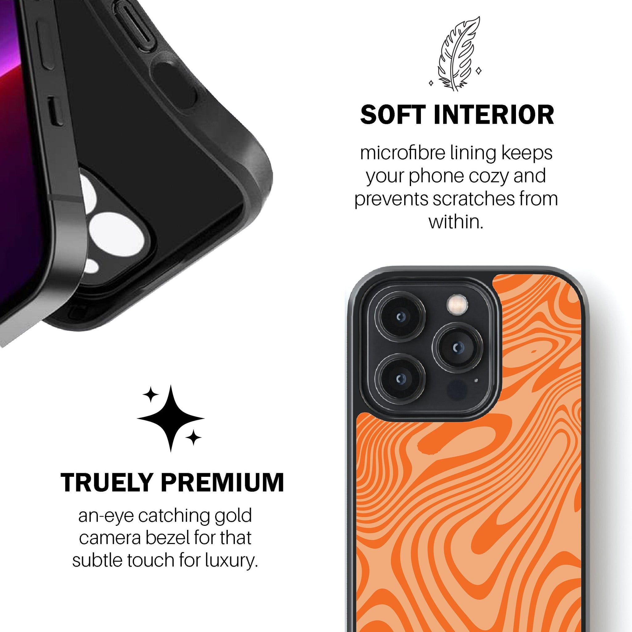 Tangerine Flow Phone Cover