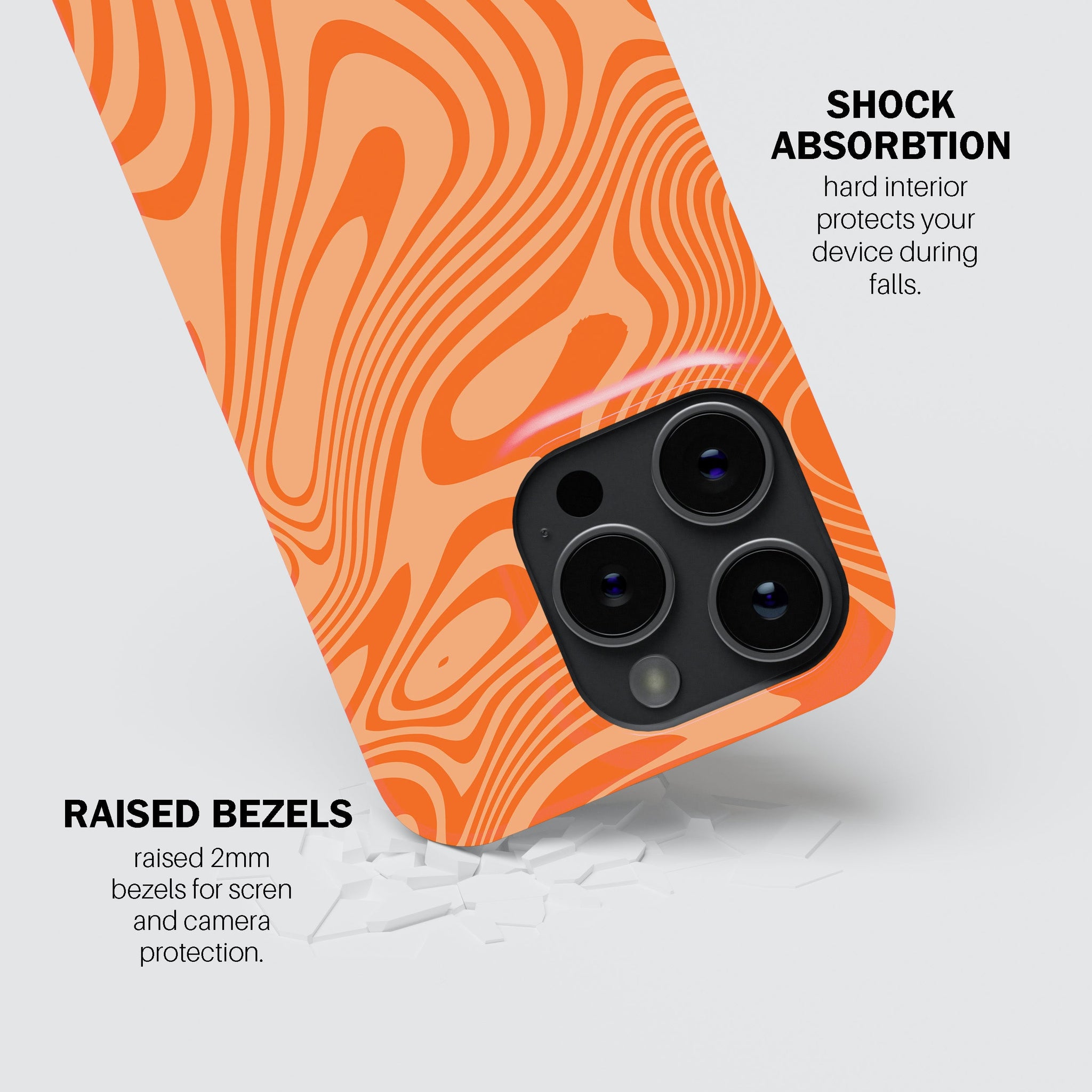 Tangerine Flow Phone Cover