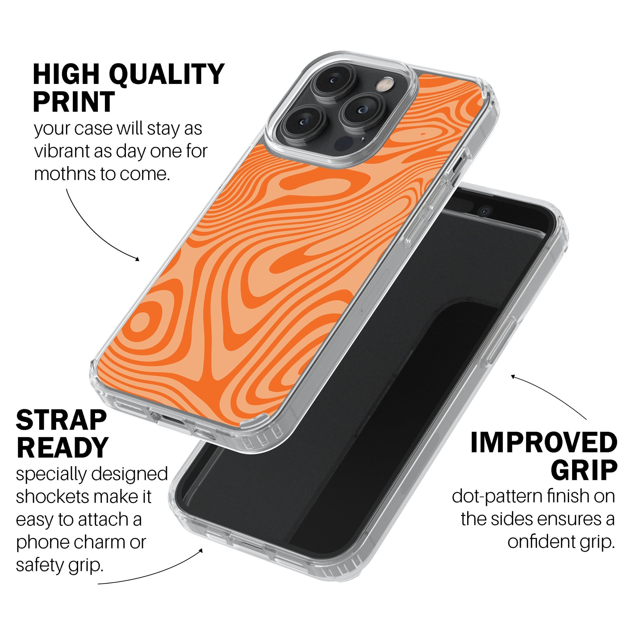 Tangerine Flow Phone Cover