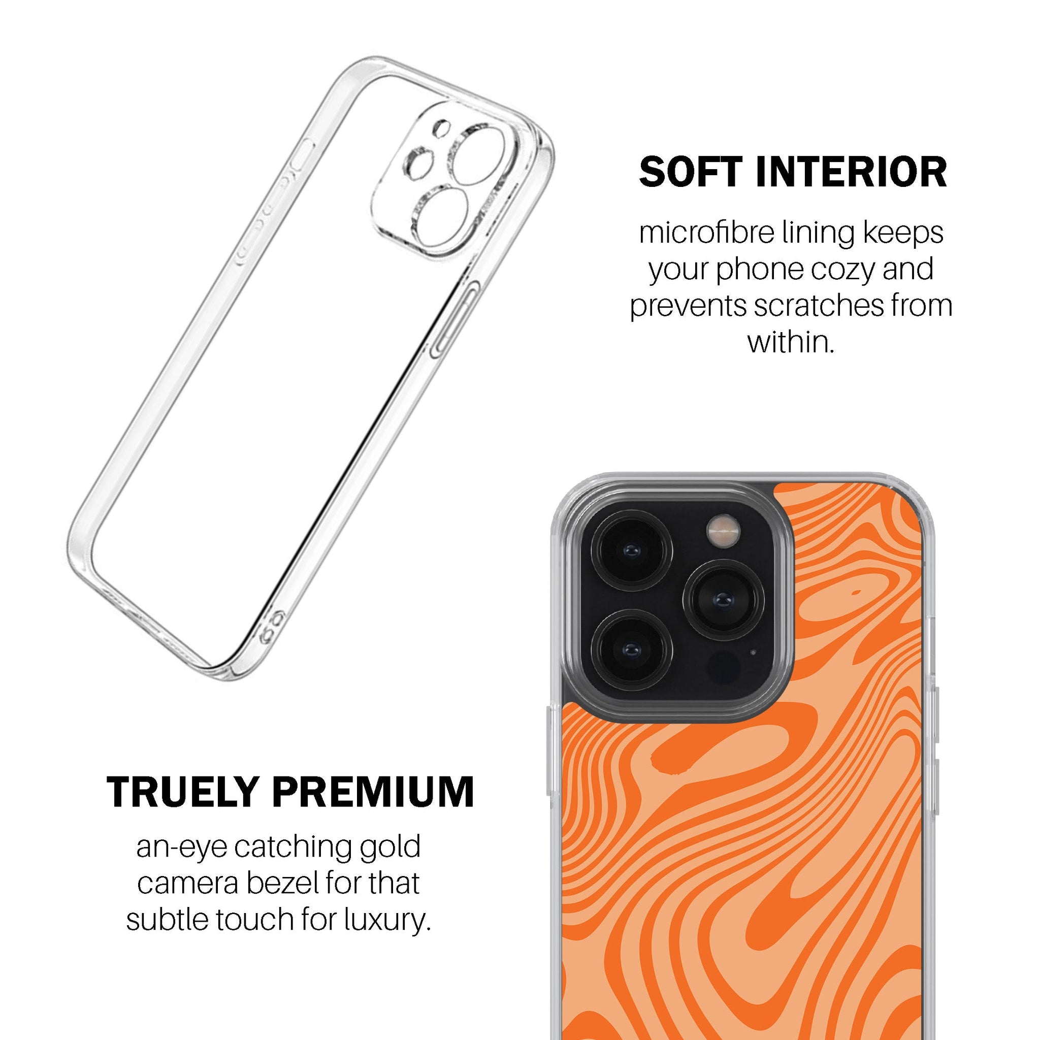 Tangerine Flow Phone Cover