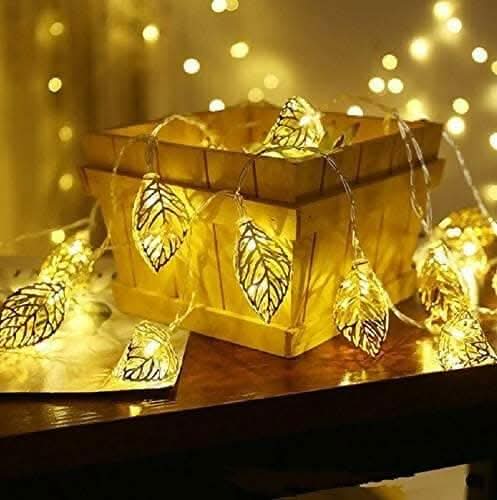 Tree Leaf Shape LED Fairy String Lights (14 Lights)