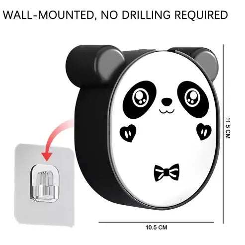 Plastic Cute Panda Soap Box Wall Mounted Flip-top Drain Soap Case (1 Pcs)