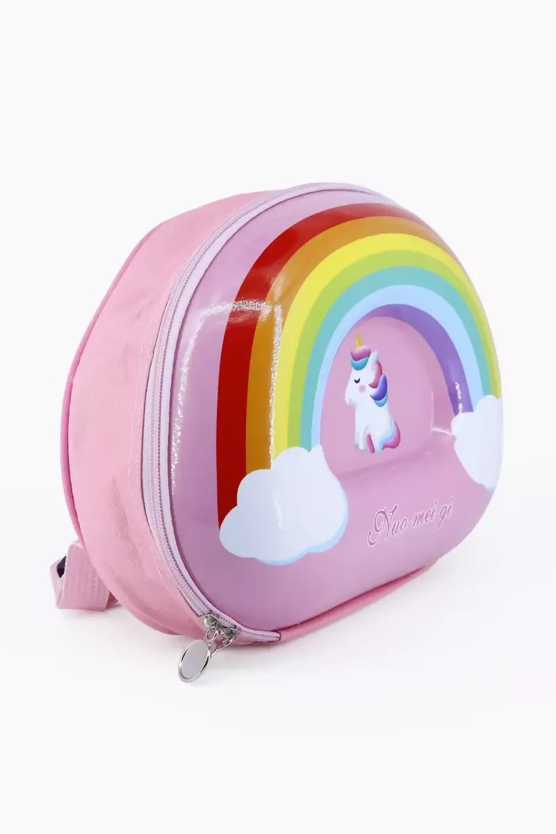 Rainbow Unicorn Backpack For Kids - Pink