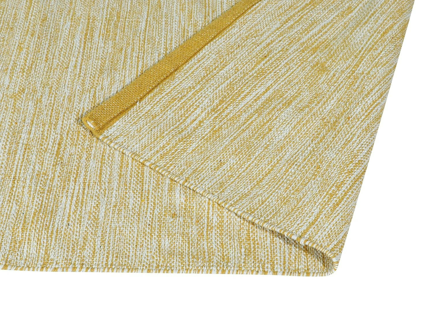 AaHo Eco-Friendly Cotton Rug Vintage Threads Striped Runner for Bedroom & Hall ( 2x5 ft) yellow