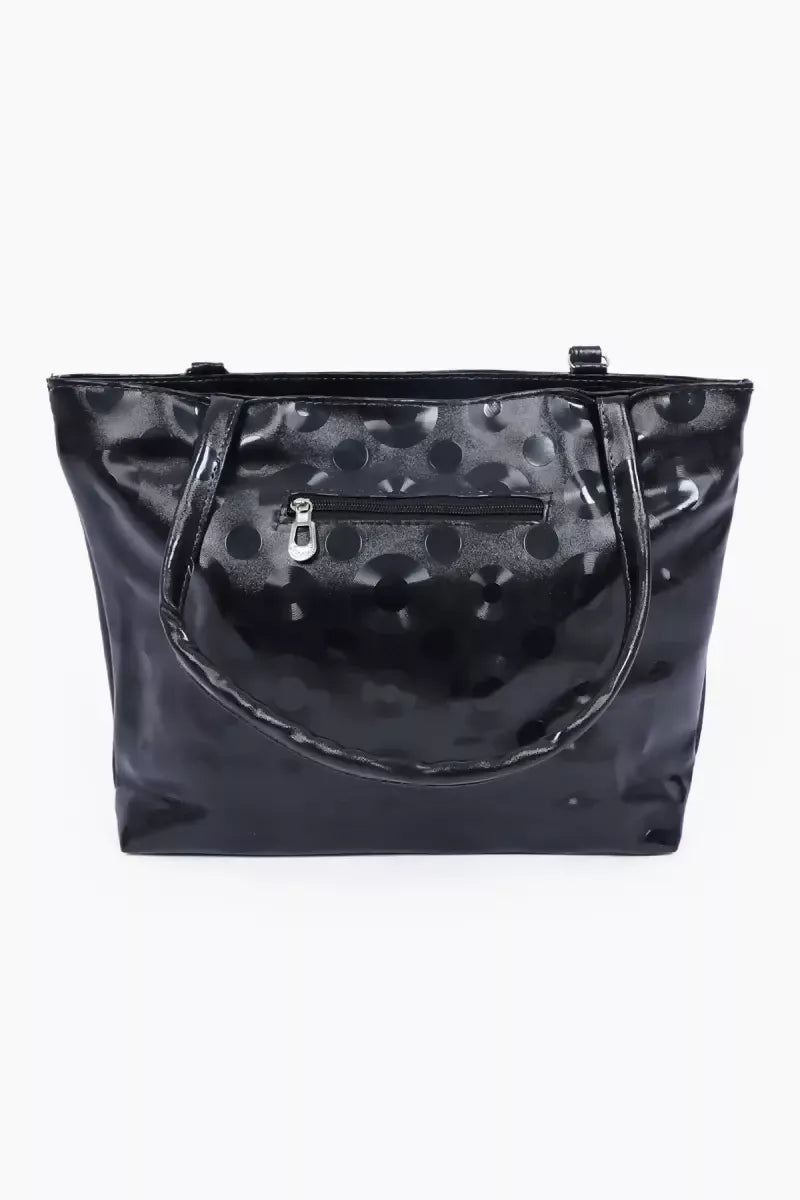 Bead Knots Design Casual Hand Bag for Women (Black )