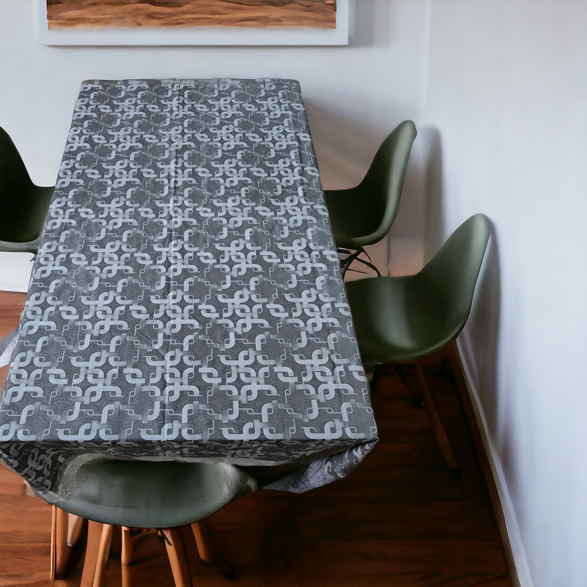 Mopak Decor 3D Printed Table Cover with Lace (Rectangular )