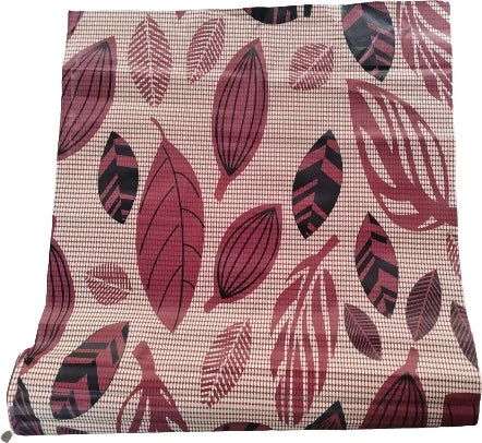 Mopak Decor ShelfLiner used for Wardrobe kitchen cabinet Drawer Slab Roll (Brown Black Leaf)