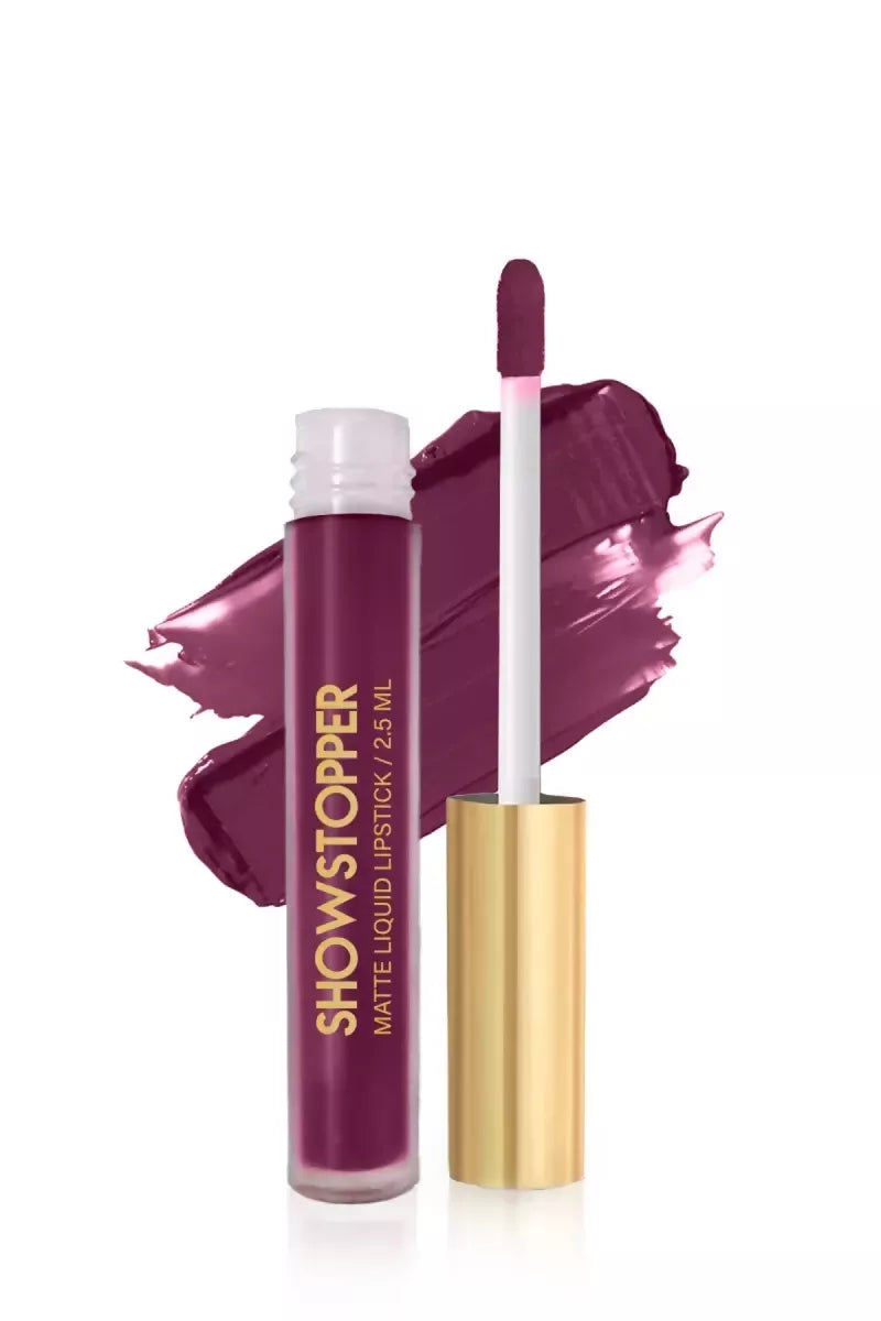Neyah Show Stopper Matte Liquid Lipstick - 2.4gm (Mahogany)