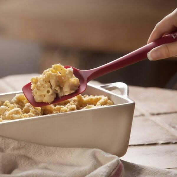 P-Plus International Silicone Spatula Spoon – Heat Resistant to 480°F (Red)
