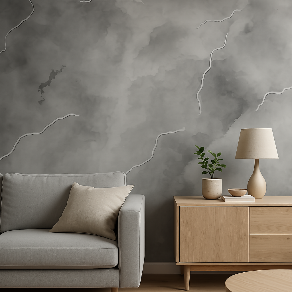 Mopak Decor Classics Grey Wallpaper- Pack of 1 (Size:100 cm x 45 cm)