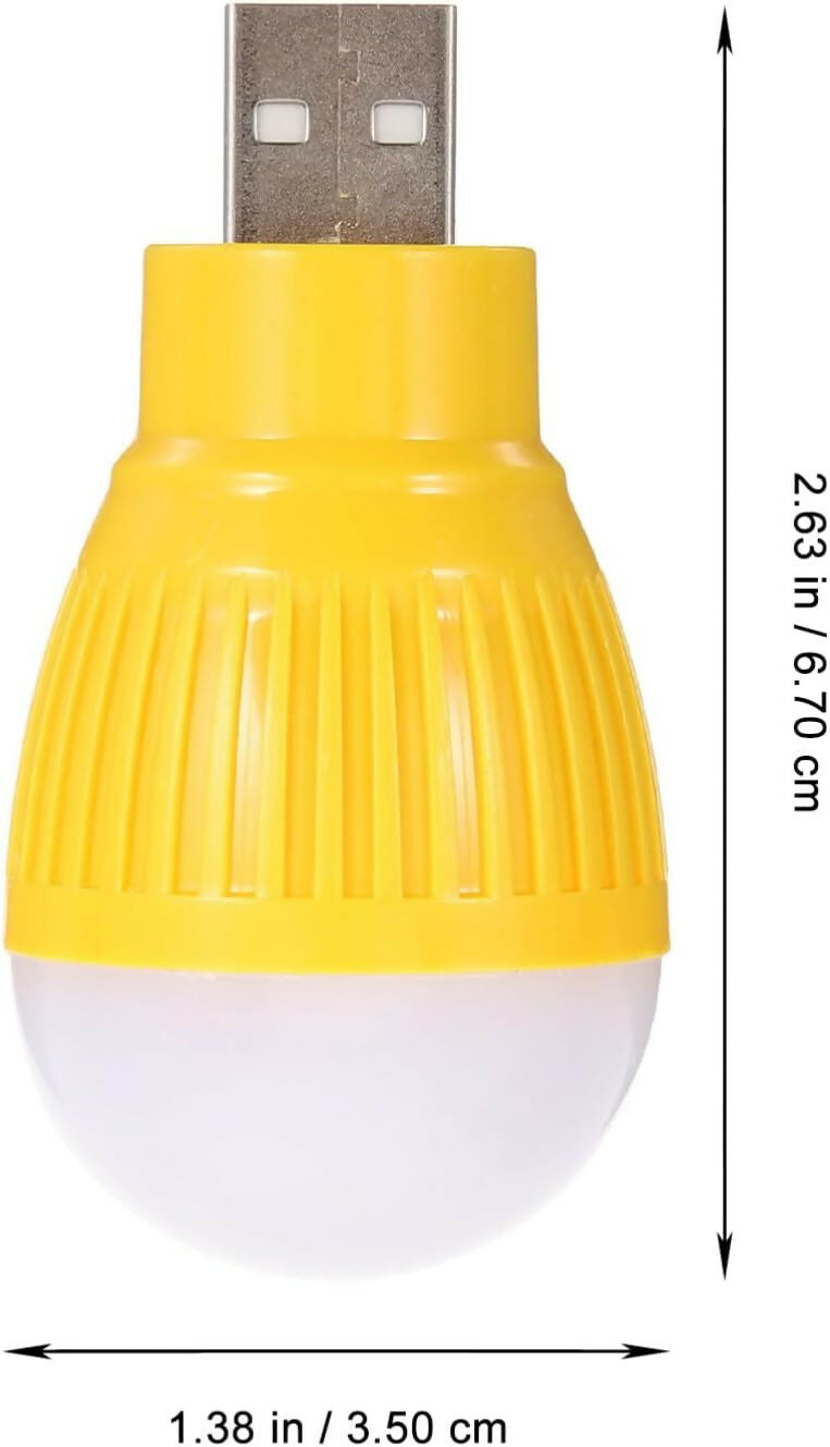 2 Pieces USB LED Light Bulbs Portable, Energy-Efficient & Versatile Lighting Solution (Random color)