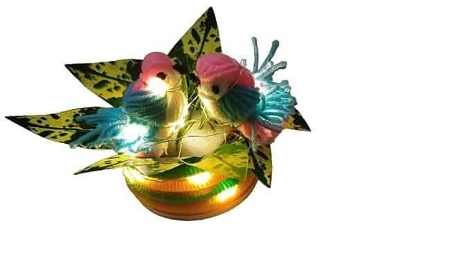 Love Quote Cute Kiss Birds (Fairy led Light)