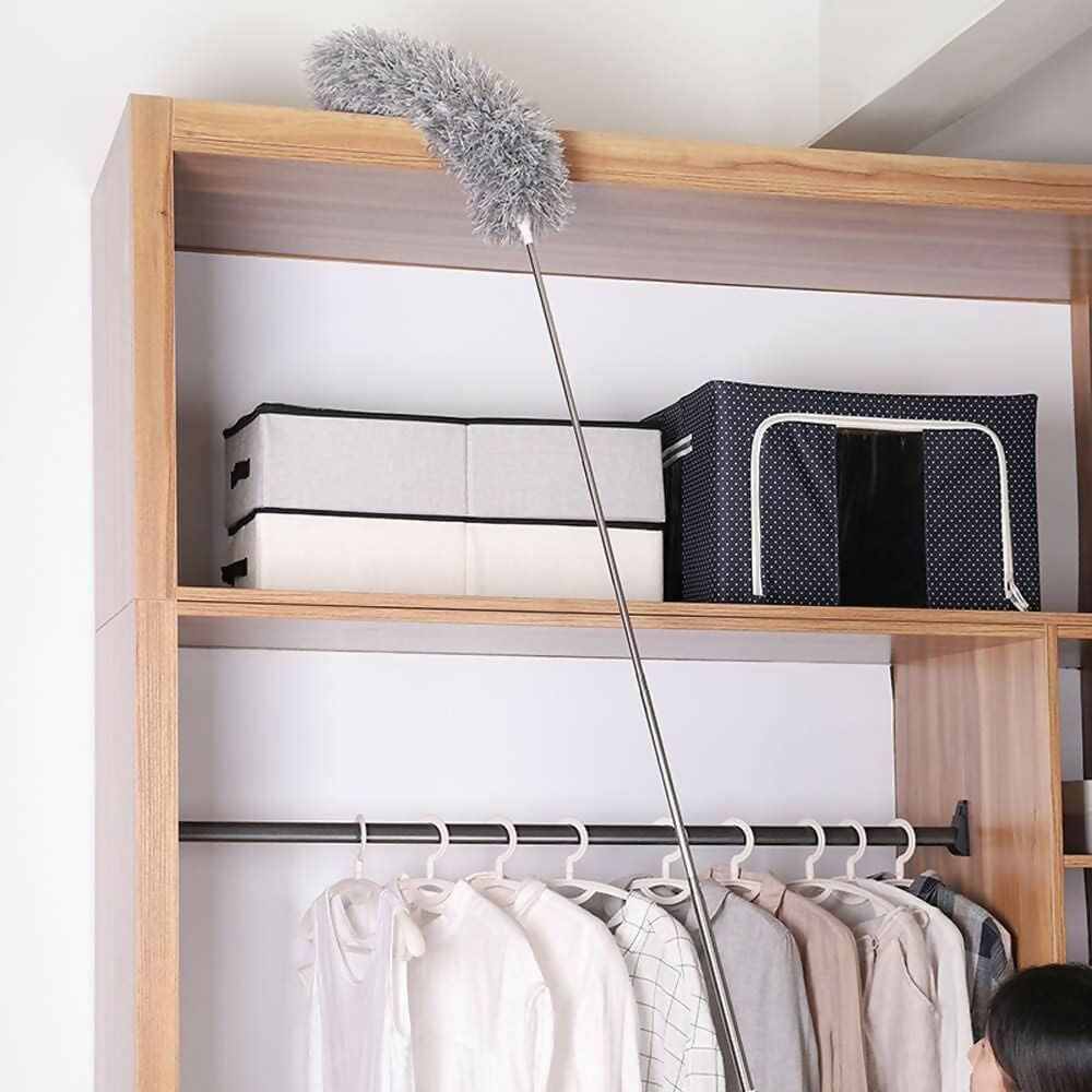 Extendable Fan Cleaning Duster with 100-Inch Expandable Pole