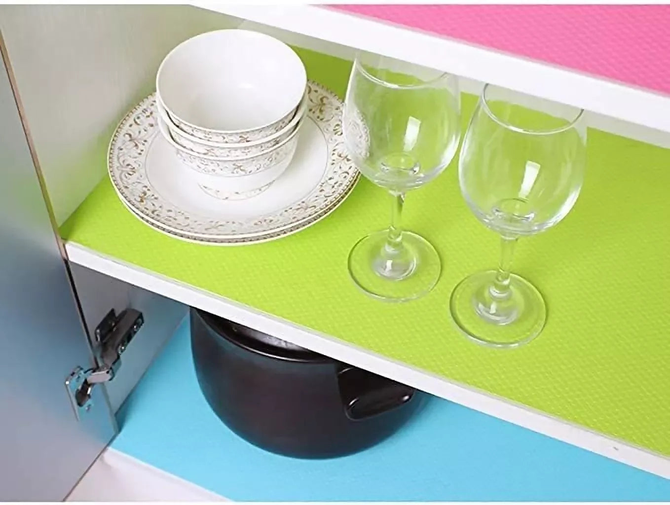 Mopak Decor Plain Eva Printed Solid Fridge Mat & Cover Pack of 1- (1.5Meters)