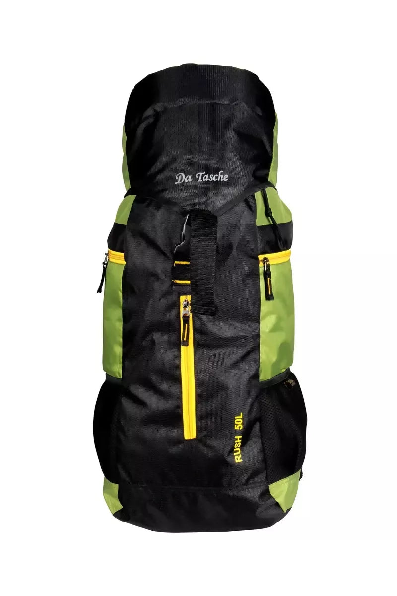 Rush 50L Trekking & Travel Rucksack for Unisex - Green
