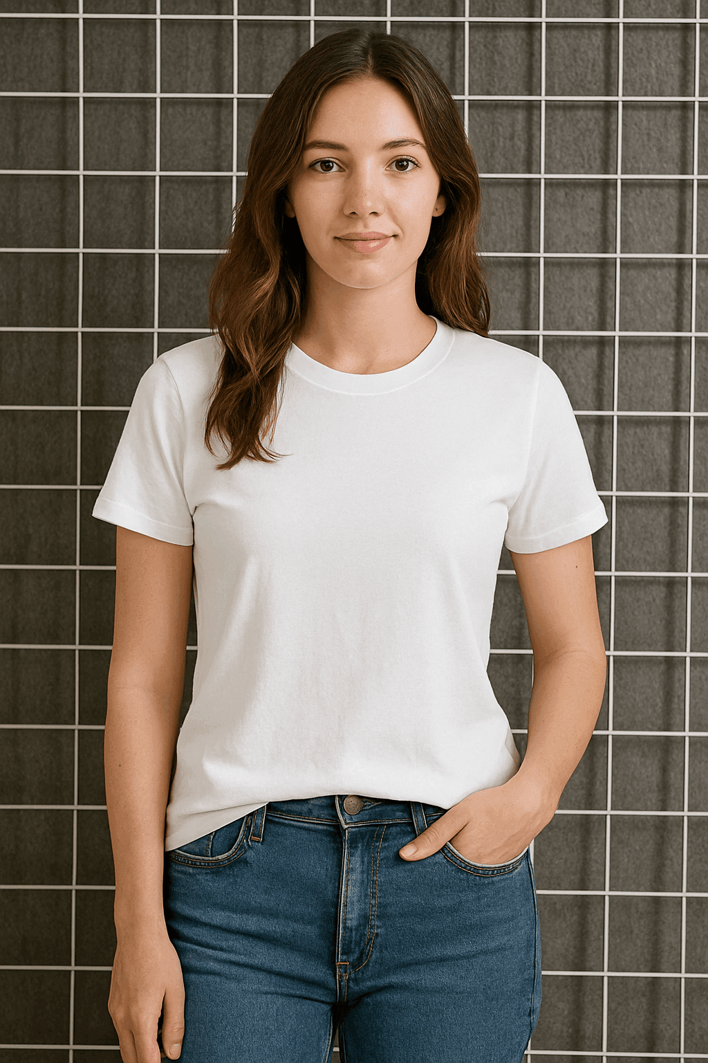 Pack of 2 Unisex Plain Round Neck T-shirt's - Black & White - Bachat Club