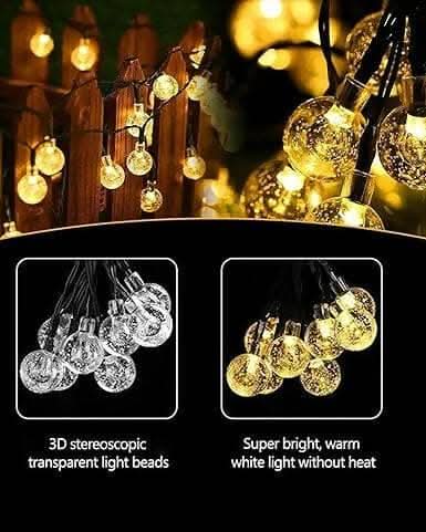 Crystal bubble shaped ball LED string light (14 lightS)