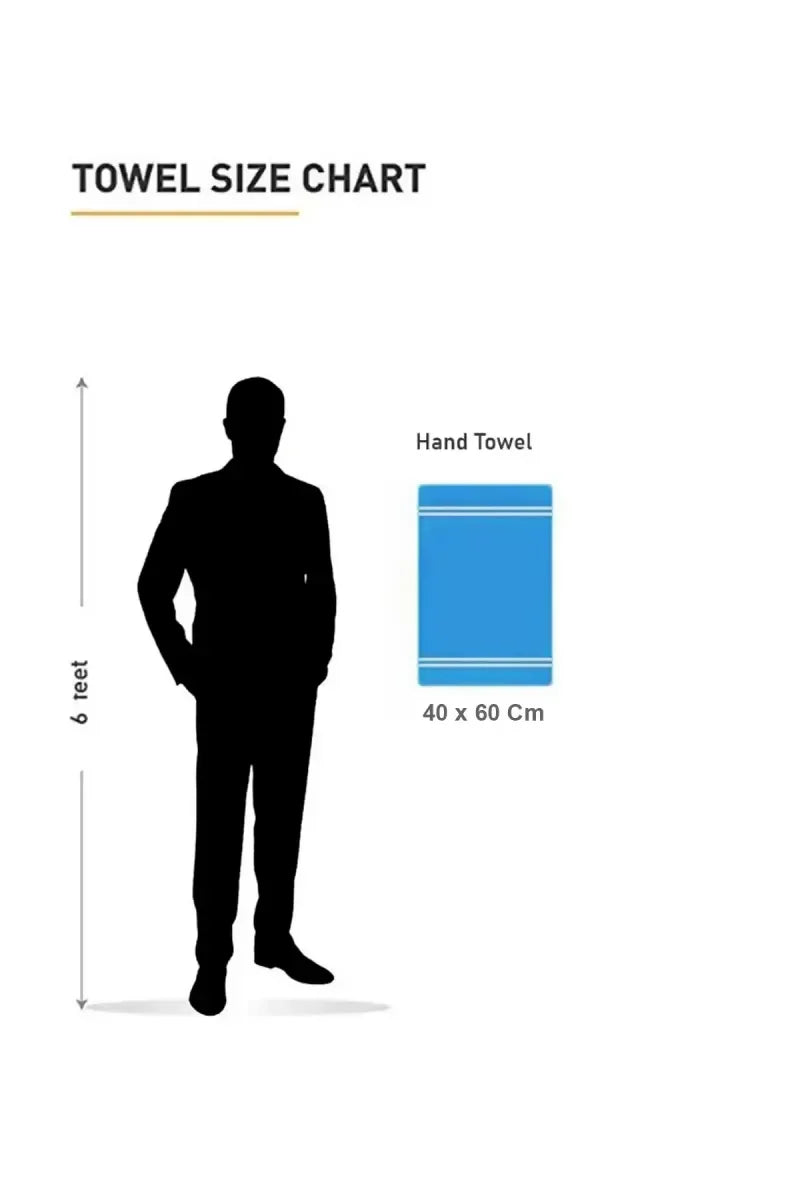 Turkish Cotton Hand Towel - Leaf Dew, 1 Pc - 40 x 60 Cm (Green)