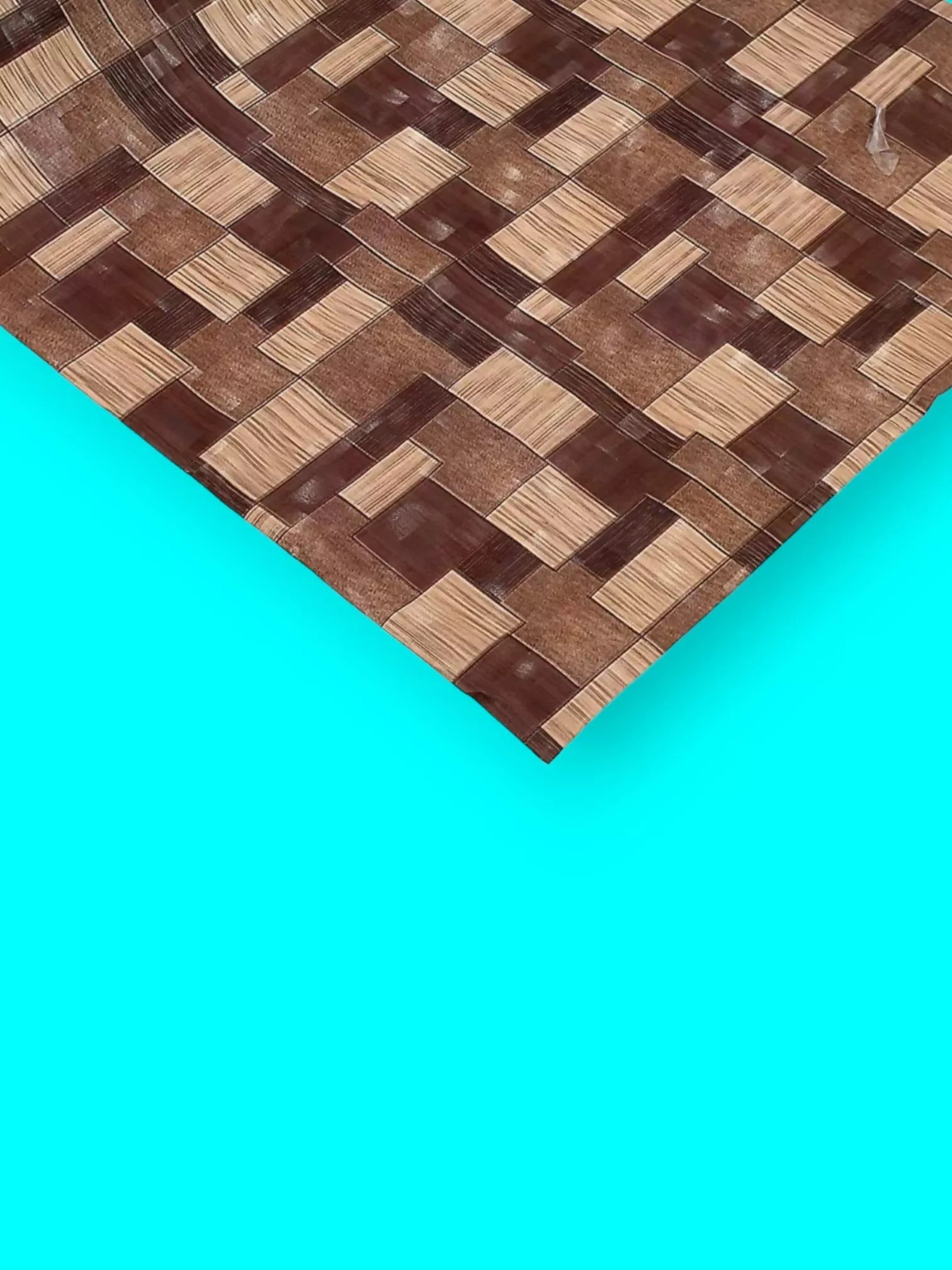 Mopak Decor Polyester Solid Fridge Mat & Cover - 50045 (Brown)