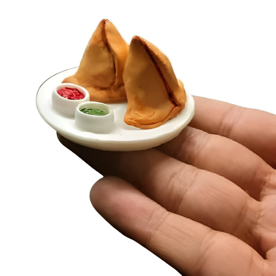 Samosa Miniature Food Fridge Magnet