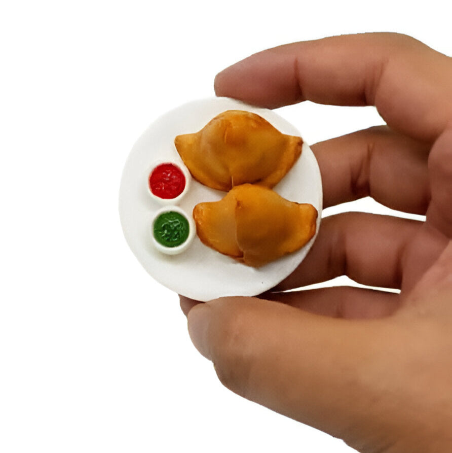 Samosa Miniature Food Fridge Magnet