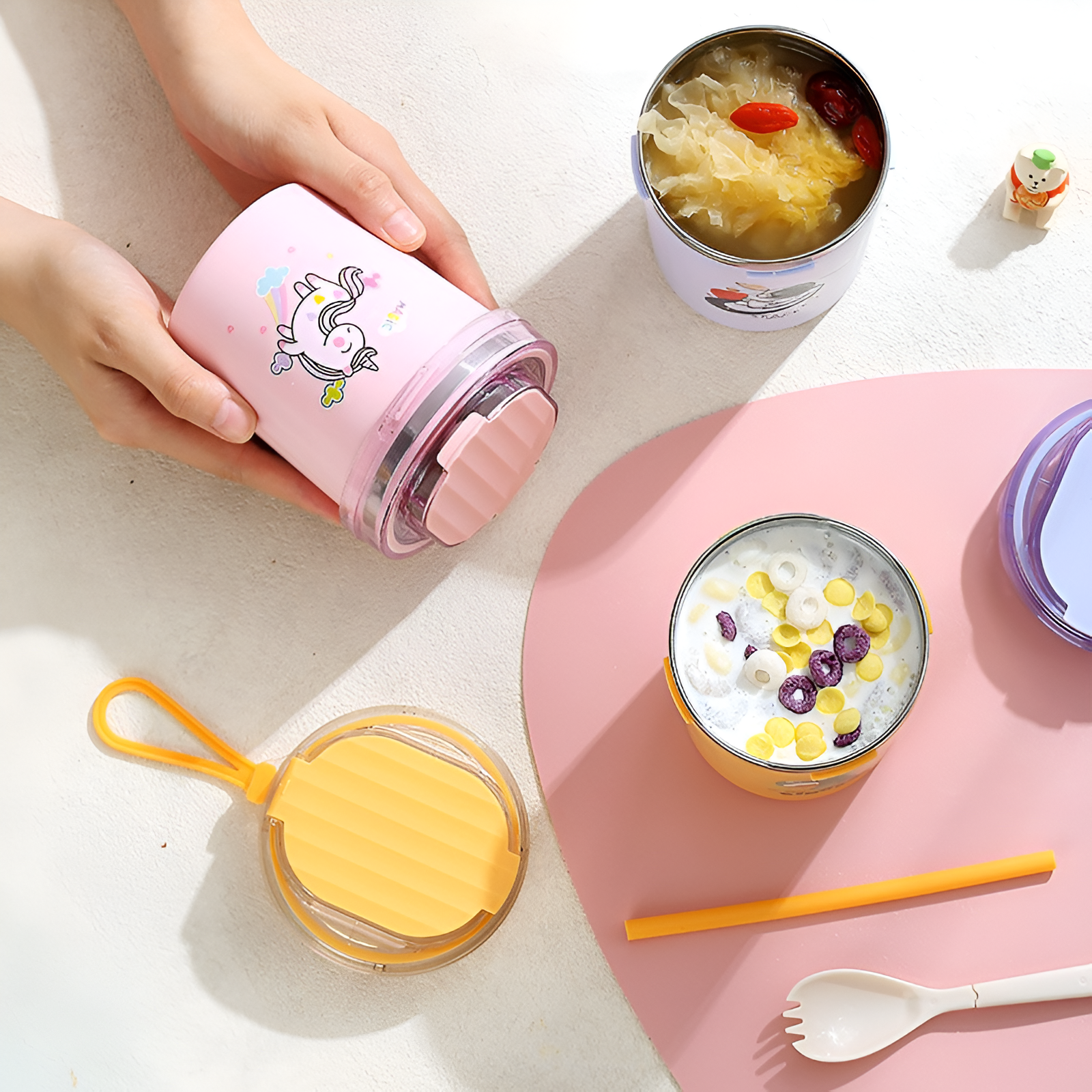 Cartoon Printed Stainless Steel Cup/Mug ( 530ml )