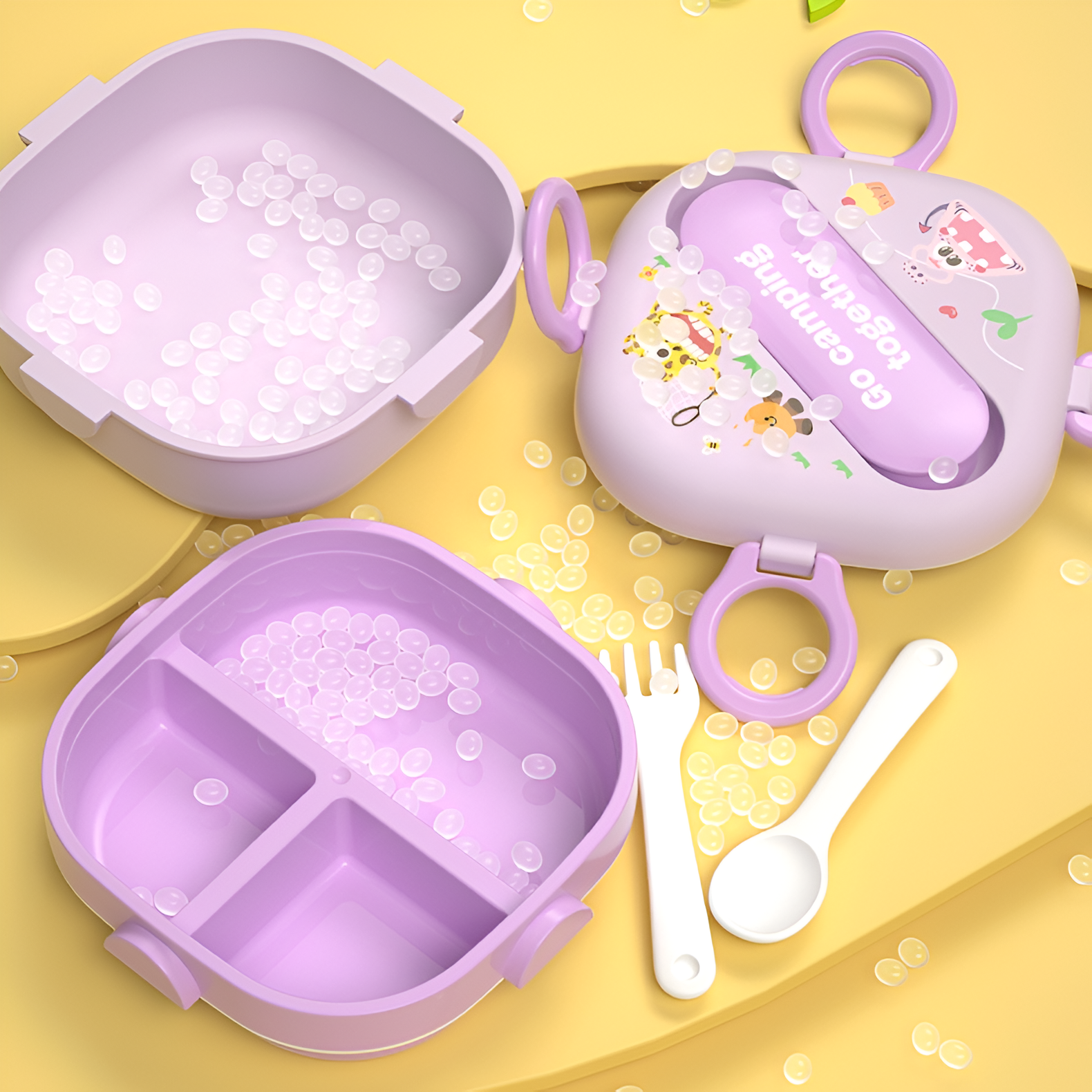 Monsters Double - Layer Sealed Bento Lunch Box