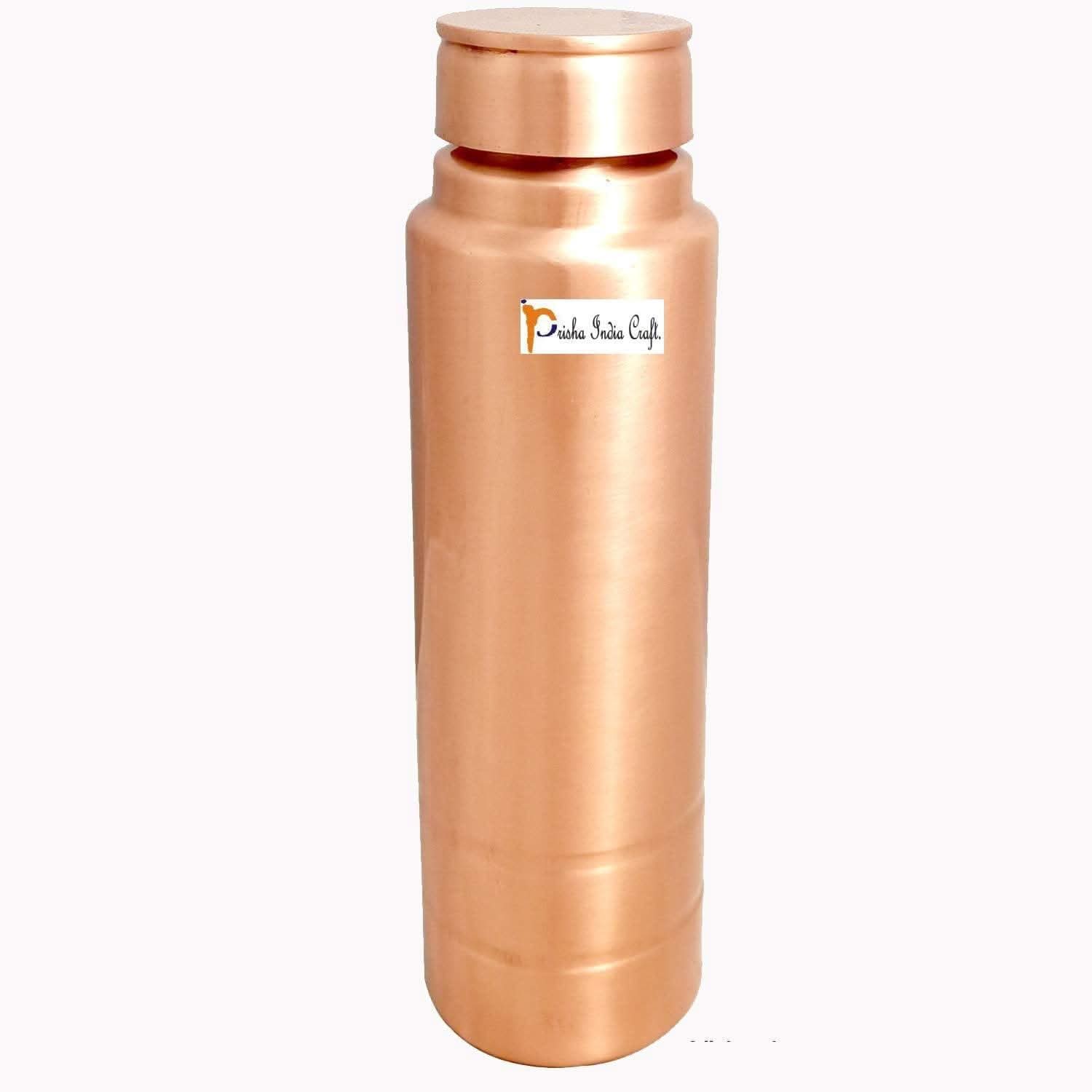 Pure copper new grip design water bottle (1000ml) PRISHA INDIA CRAFT