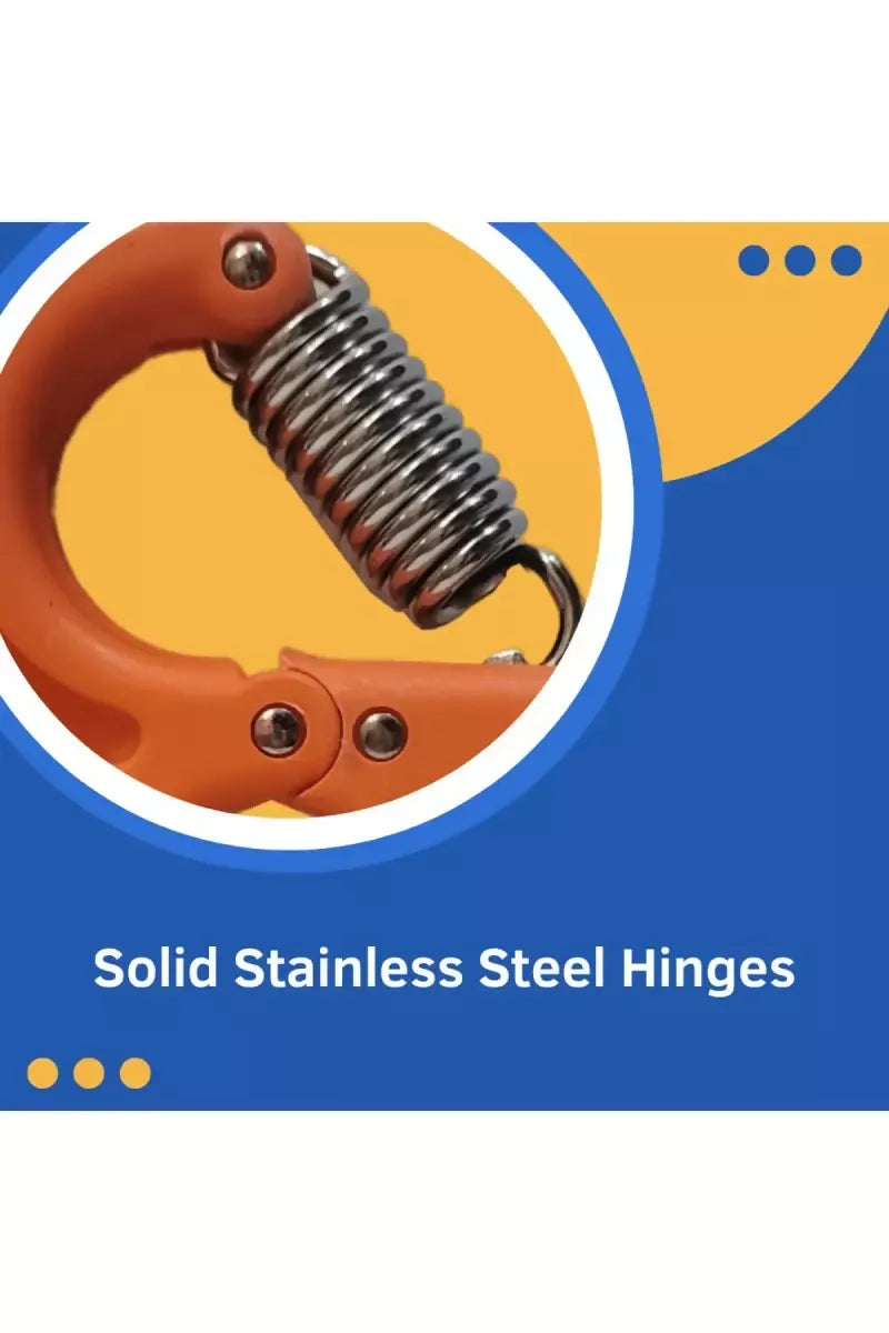 Hand Grip Workout Strengthener Forearm Exercise With Adjustable Grip (Orange)