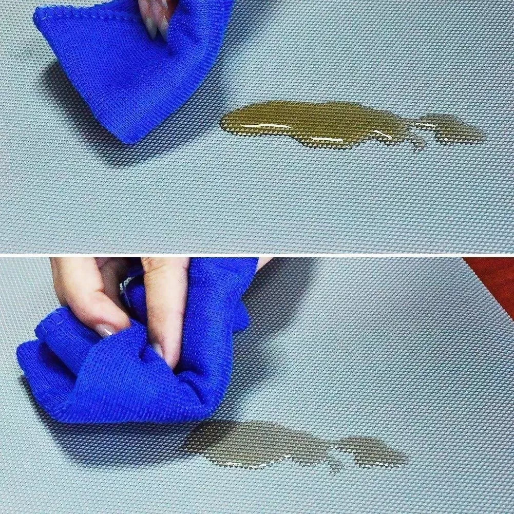 Mopak Decor Plain Grey Eva Printed Solid Fridge Mat & Cover Pack of 1- (1.5Meters)